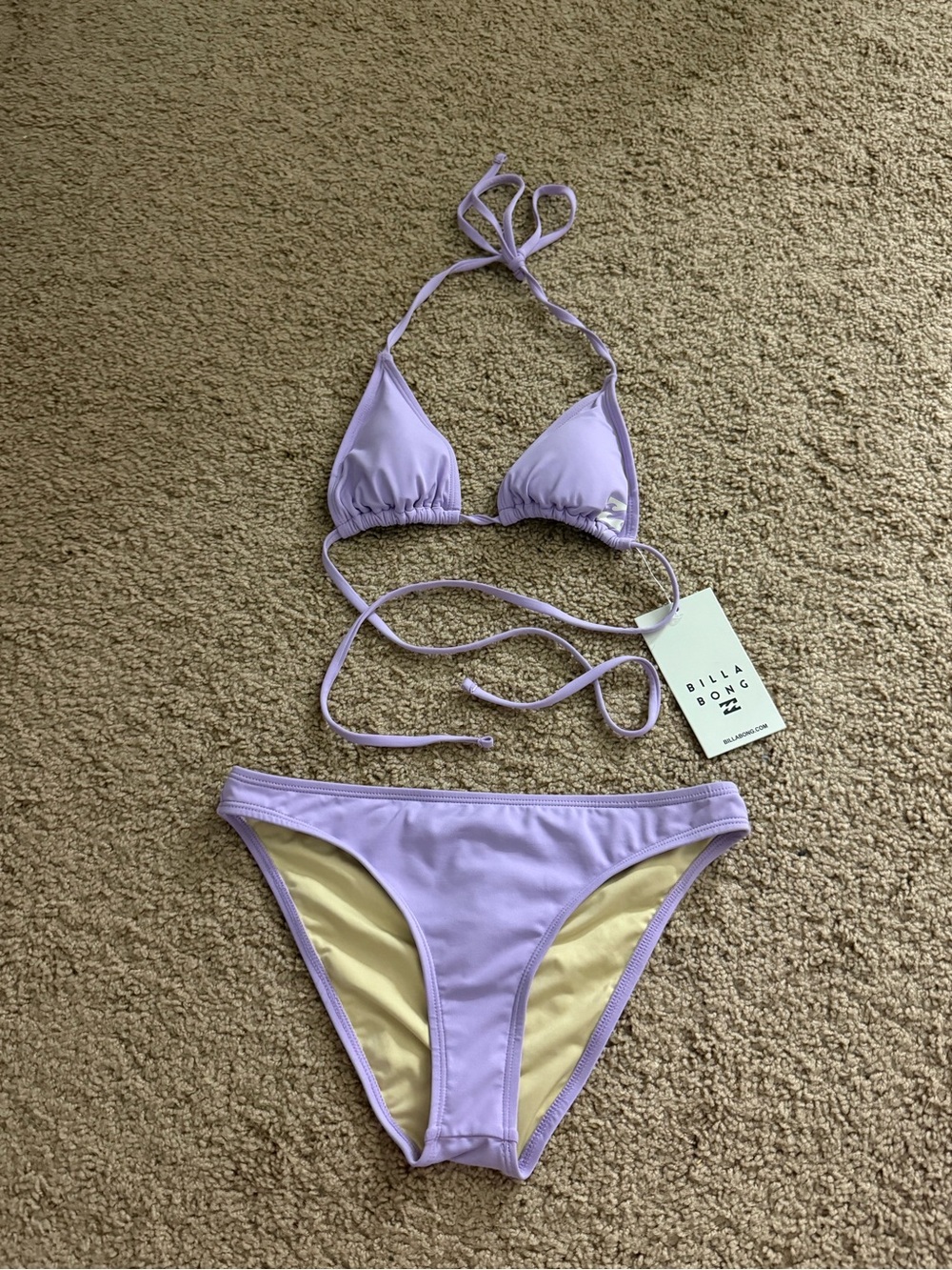 Billabong Lilac Triangle Bikini Set